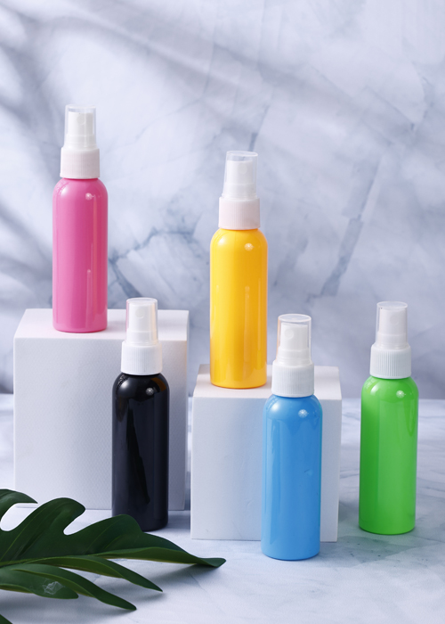 60ml PET farebná jednofarebná okrúhla fľaša