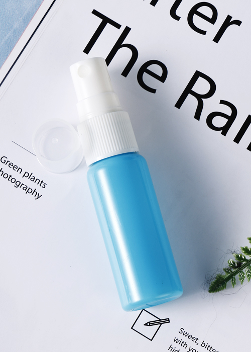 30 ml PET modrá jednofarebná sprejová fľaša