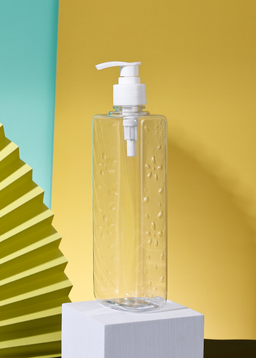 Fľaša na dezinfekciu rúk s pumpičkou 400 ml PET Clear Lotion
