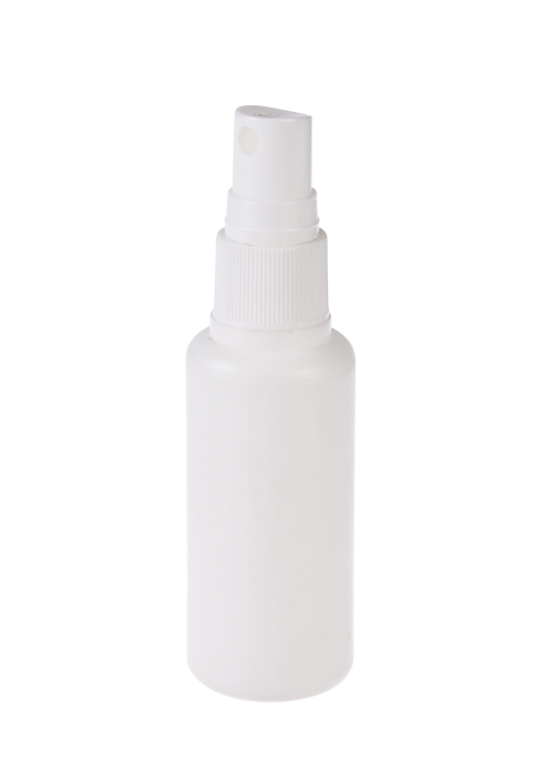 60-100ml PE biela sprejová fľaša s okrúhlym ramenom