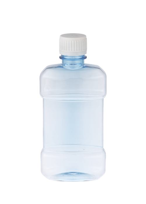 200-300 ml PET fľaša na ústnu vodu s bezpečnostným uzáverom na jedno použitie