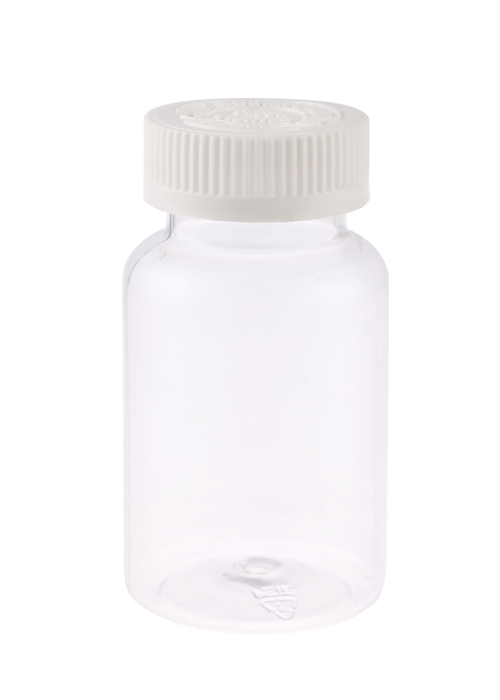 150ml PET kapsulová fľaša na zdravotný produkt s tlakovým skrutkovacím uzáverom