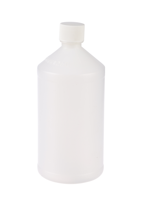 500 ml biela PE fľaša na tekutinu