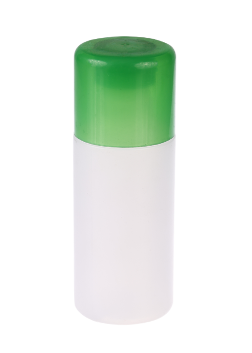 120ml krémová PE biela rovná valcová fľaša