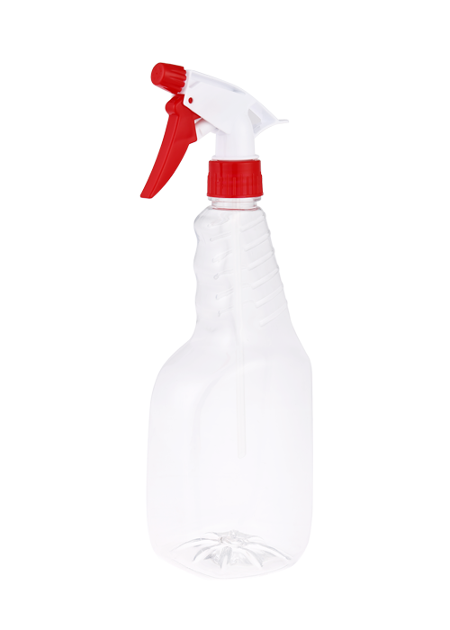 300-500 ml PET číra ručná fľaša s rozprašovačom s rozprašovačom