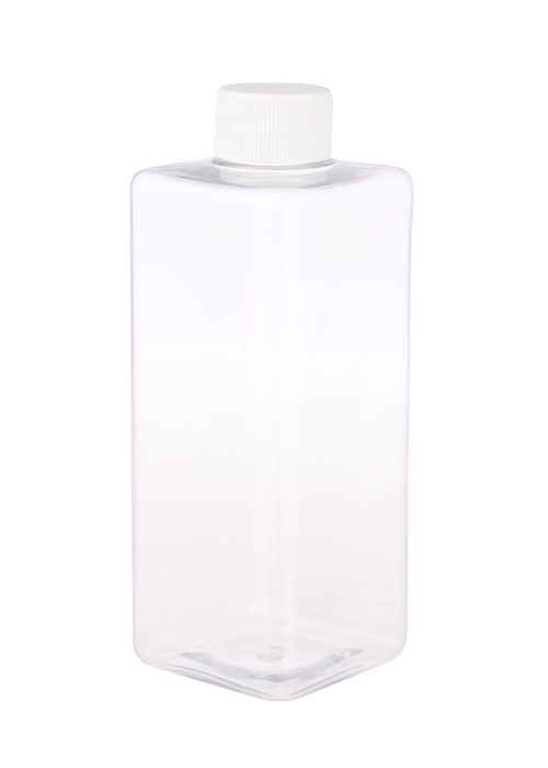 300ml PET štvorcová priehľadná fľaša