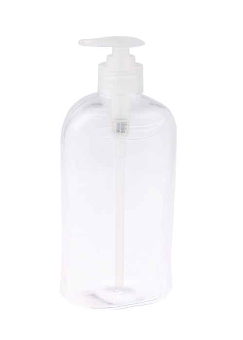 500 ml PET priehľadná fľaša s tlakovou pumpou na gélové mlieko jednorazová fľaša na dezinfekciu rúk a sterilizačná fľaša