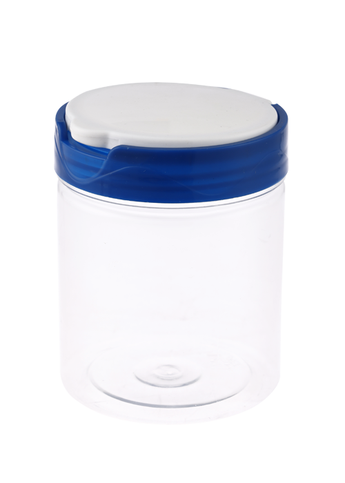400 ml PET transparentná flip-top nádoba na orechy a zrná