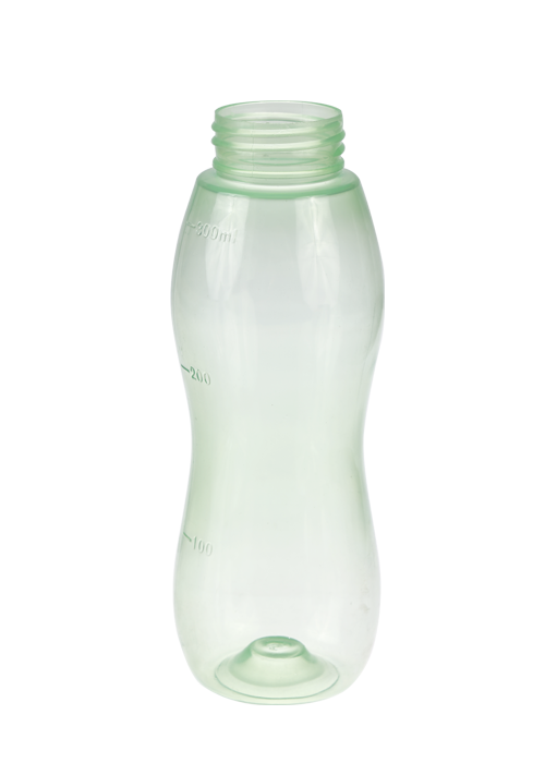 300 ml zelená transparentná PP injekčná fľaša s fyziologickým roztokom na čistenie nosa